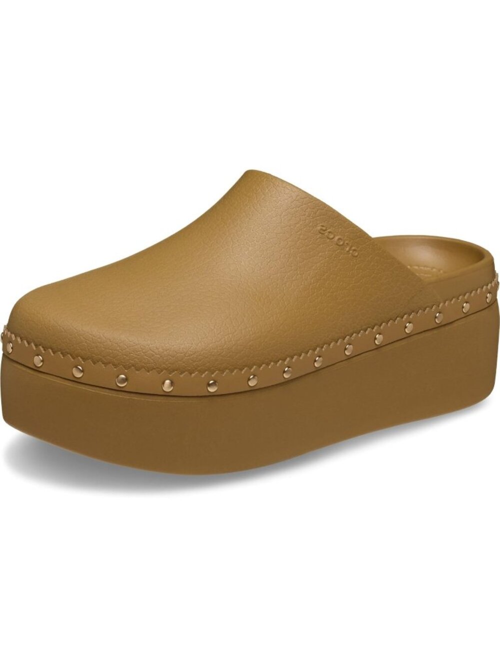 Women's Umber Imported Dylan Platform Clog Chunky Pull-On Mules Slides